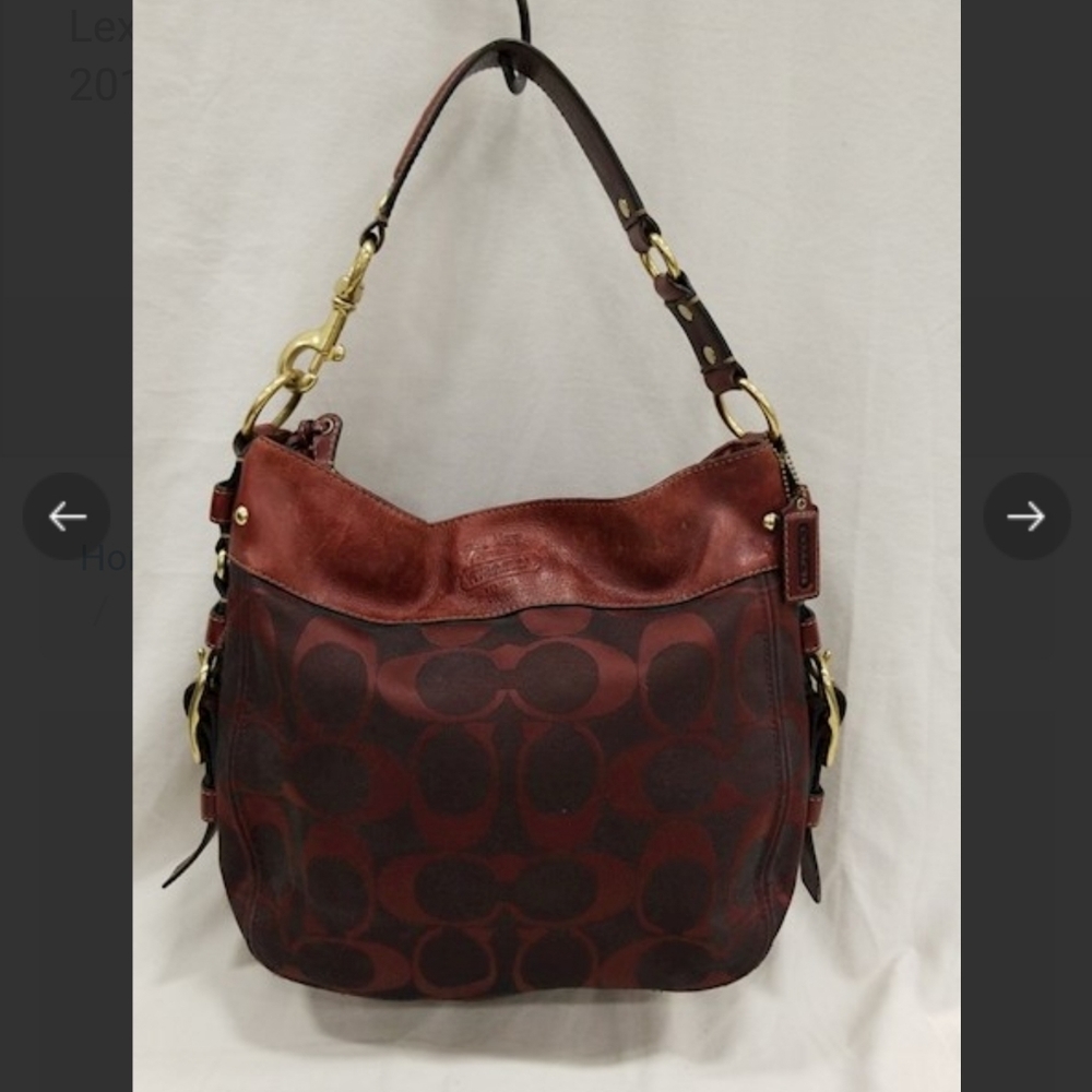 Authentic Coach signature hobo purse